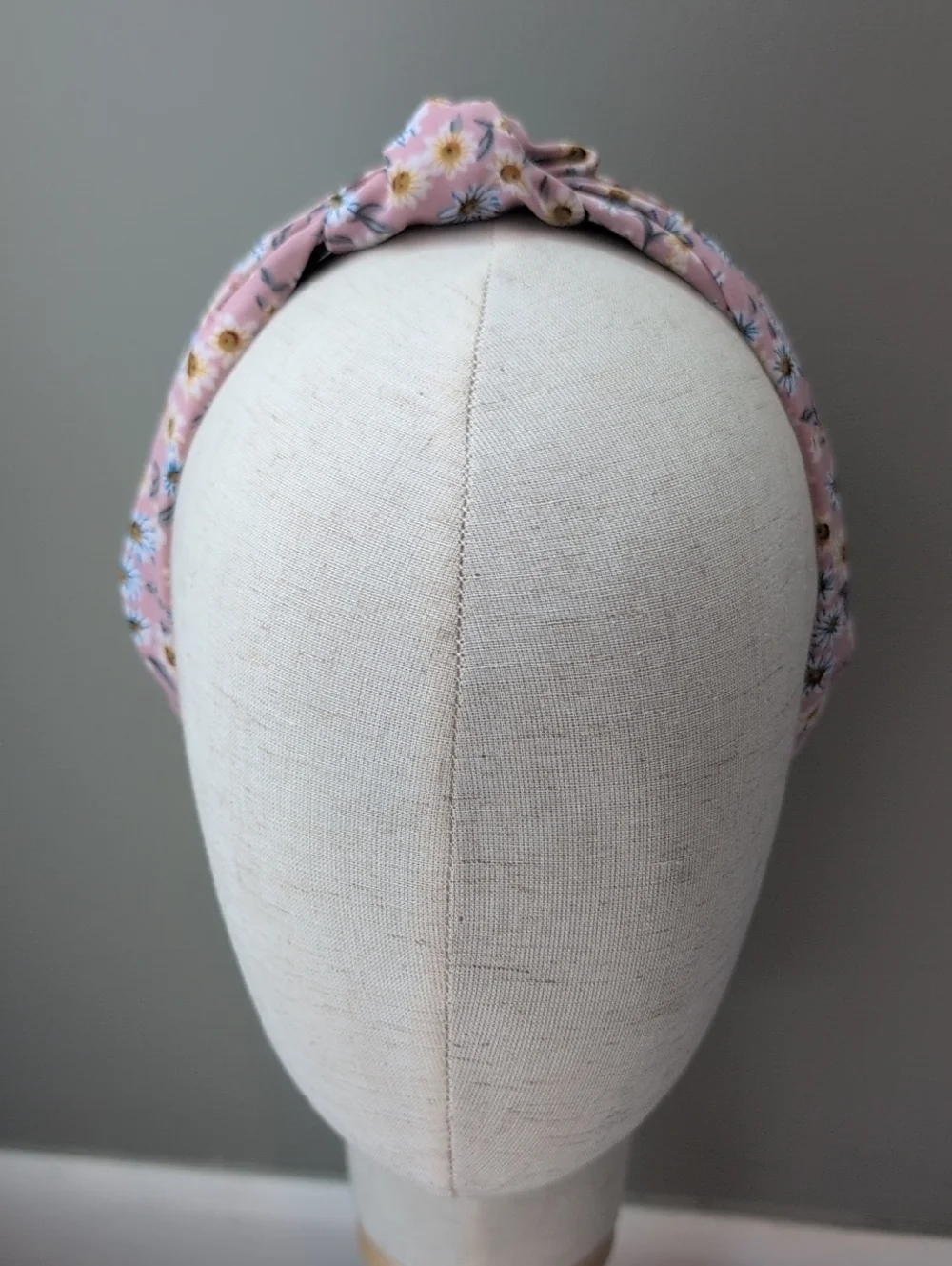 Pink Floral Knotted Headband
